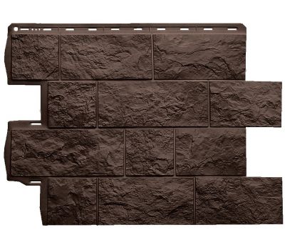 Фасадная панель Туф ЭКО Коричневый от производителя  Альта-профиль по цене 573 р