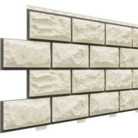 Цокольный сайдинг коллекция Альпийский прокрашенные швы - Слоновая кость Цокольный сайдинг коллекция Альпийский прокрашенные швы - Слоновая кость