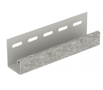 J-планка Стоун-хаус Сланец Светло серый от производителя  Ю-Пласт по цене 350 р