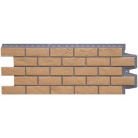 Фасадные панели Cостаренный кирпич Элит Солома тёмно-бежевый ШОВ Фасадные панели Cостаренный кирпич Элит Солома тёмно-бежевый ШОВ