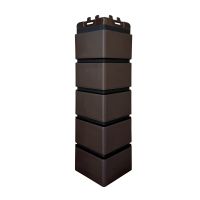 Угол Премиум клинкерный кирпич Шоколадный (шов RAL 9005) Угол Премиум клинкерный кирпич Шоколадный (шов RAL 9005)