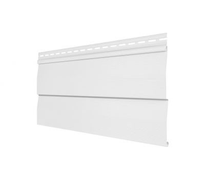 Виниловый сайдинг - Корабельный брус, Белый от производителя  Tecos по цене 454 р